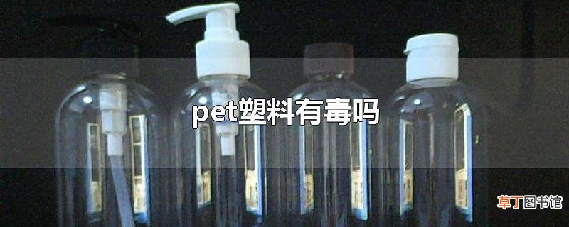 pet塑料有毒吗