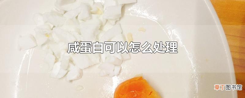 咸蛋白可以怎么处理