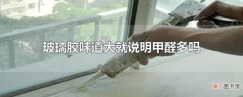 玻璃胶味道大就说明甲醛多吗