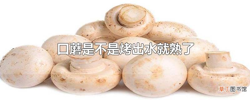 口蘑是不是烤出水就熟了