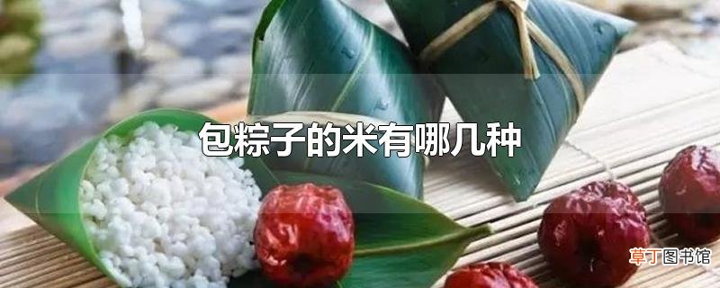 包粽子的米有哪几种