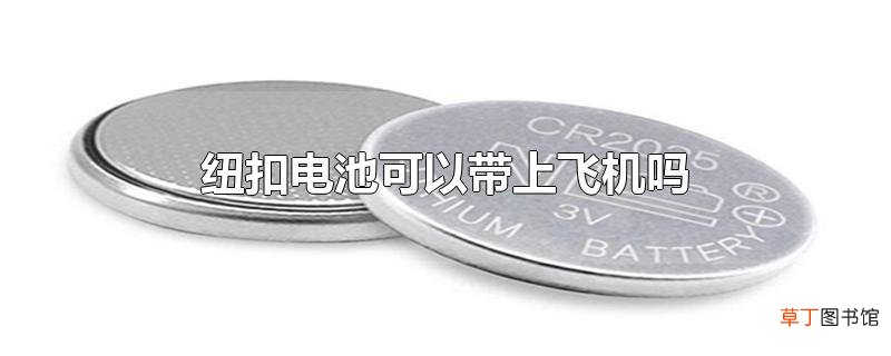 纽扣电池可以带上飞机吗
