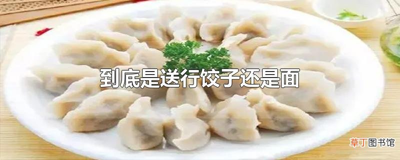 到底是送行饺子还是面