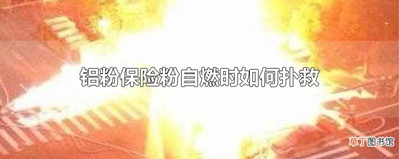 铝粉保险粉自燃时怎么扑救