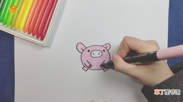 卡通猪怎么画