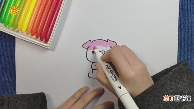 顽皮猪怎么画