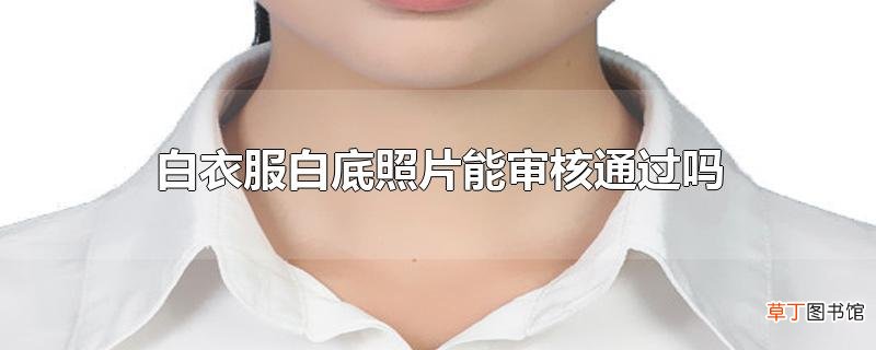 白衣服白底照片能审核通过吗