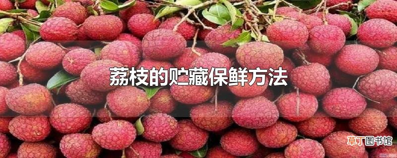 荔枝的贮藏保鲜方法