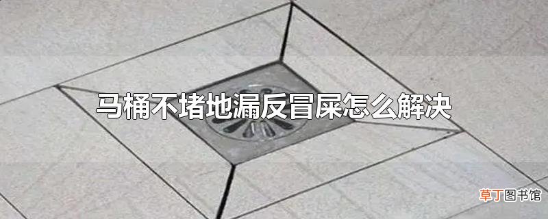 马桶不堵地漏反冒屎怎么解决