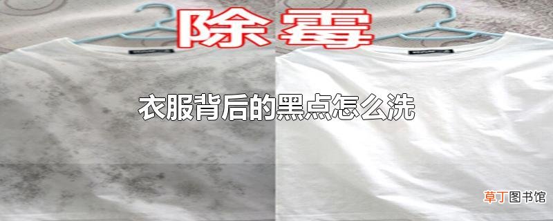 衣服背后的黑点怎么洗