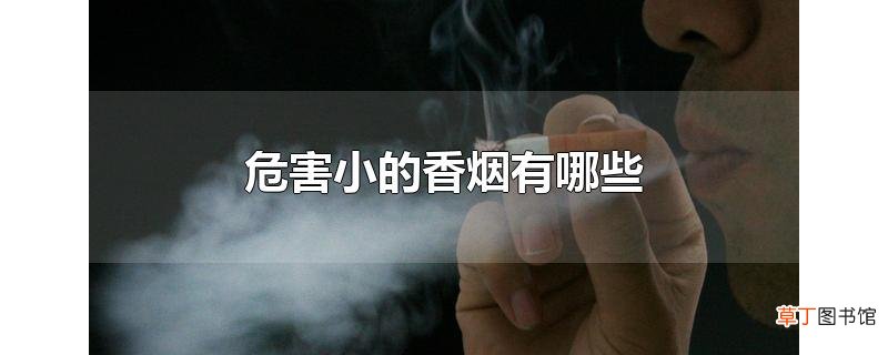 危害小的香烟有哪些