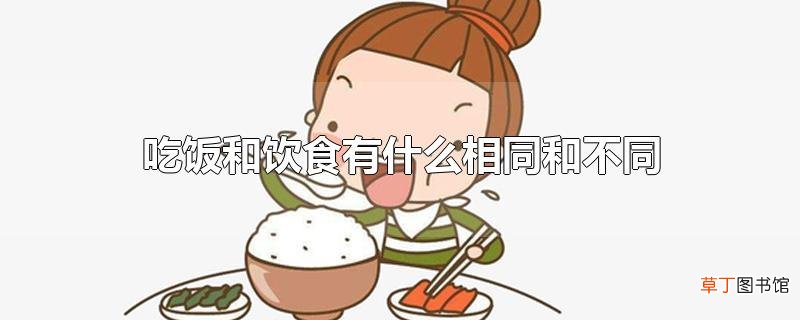 吃饭和饮食有什么相同和不同
