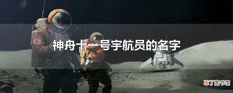 神舟十一号宇航员的名字