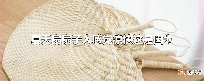 夏天扇扇子人感觉凉快这是因为