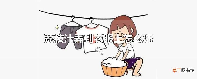 荔枝汁弄到衣服上怎么洗