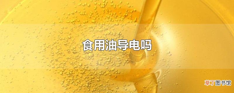 食用油导电吗