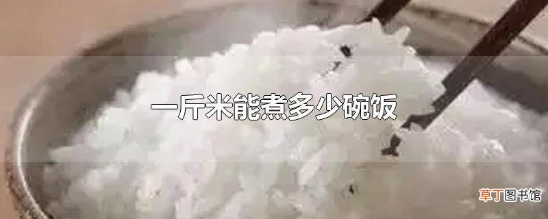 一斤米能煮多少碗饭