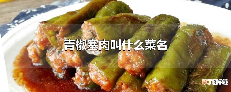 青椒塞肉叫什么菜名
