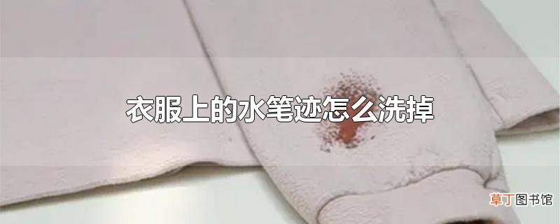 衣服上的水笔迹怎么洗掉