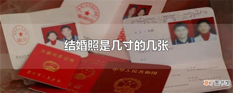 结婚照是几寸的几张