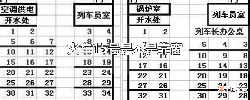 火车15号是不是靠窗