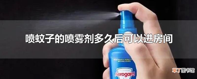 喷蚊子的喷雾剂多久后可以进房间