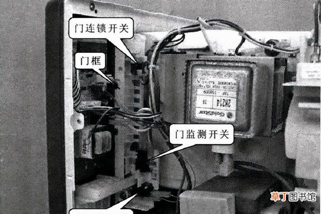 微波炉开关组件结构及原理 格兰仕微波炉按钮图解