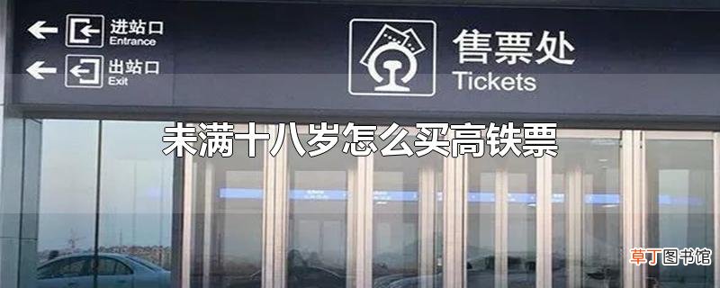 未满十八岁怎么买高铁票