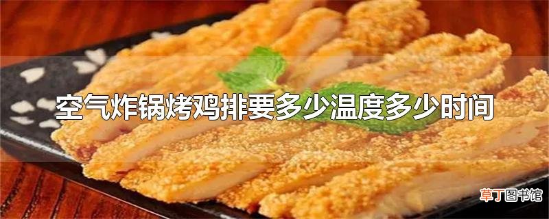 空气炸锅烤鸡排要多少温度多少时间