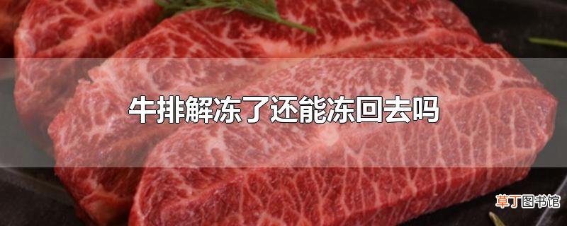 牛排解冻了还能冻回去吗