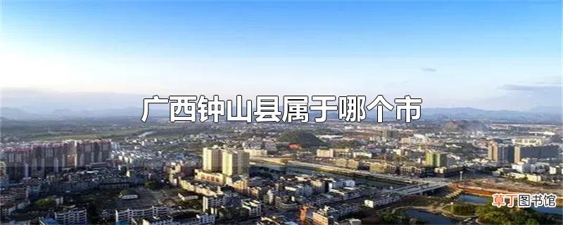 广西钟山县属于哪个市