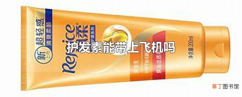 护发素能带上飞机吗