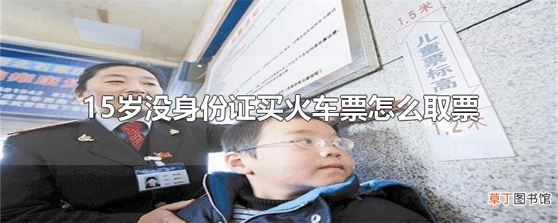 15岁没身份证买火车票怎么取票