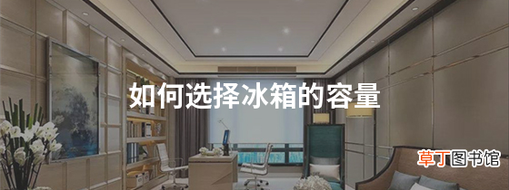 如何选择冰箱的容量