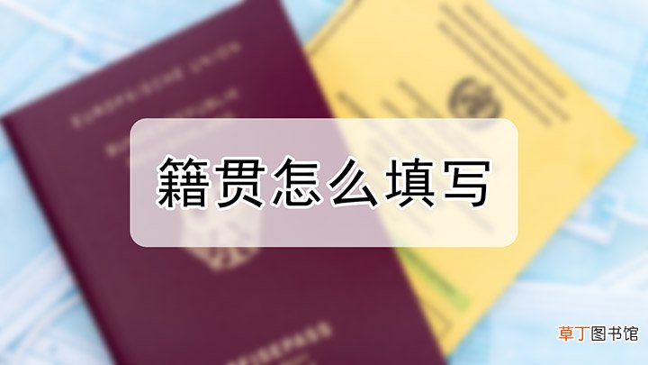 籍贯要如何填写