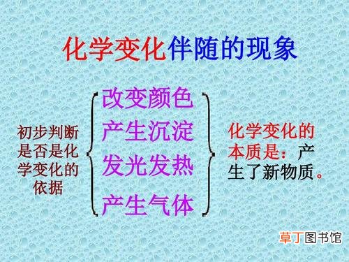 化学变化伴随的现象有哪些