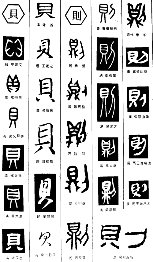 贝字旁的形声字有哪些