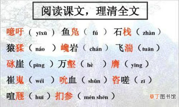 蜀道难读音全文及解释