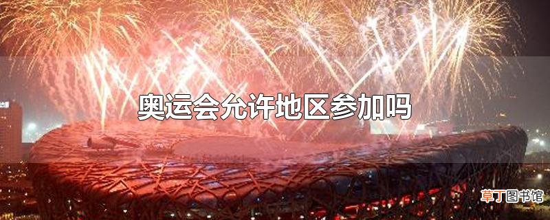 奥运会允许地区参加吗