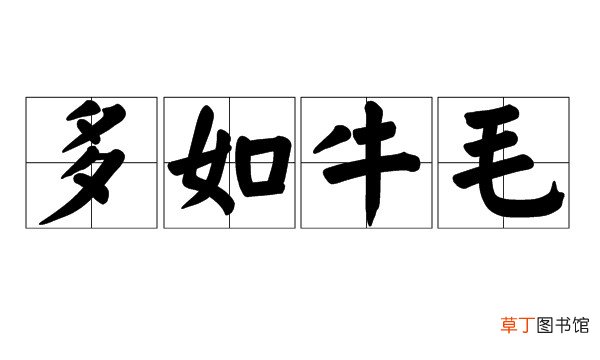 形容事物多的四字词语