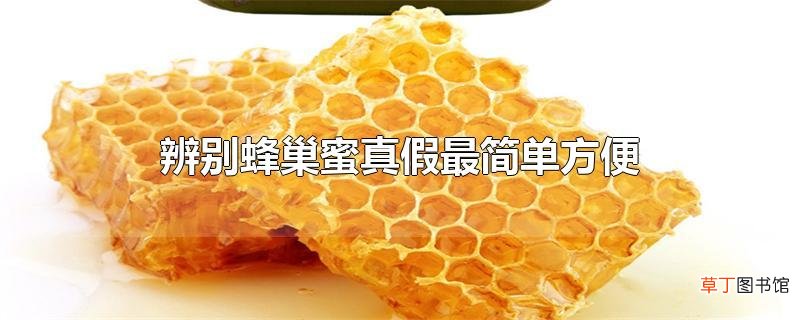 辨别蜂巢蜜真假最简单方便