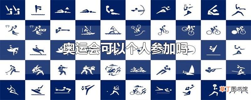 奥运会可以个人参加吗