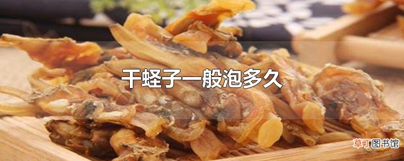 干蛏子一般泡多久