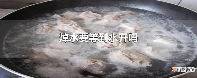 焯水要等到水开吗