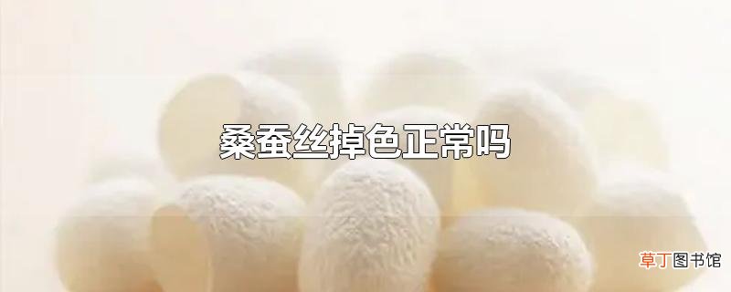 桑蚕丝掉色正常吗