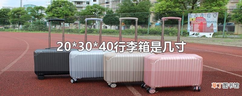 20*30*40行李箱是几寸