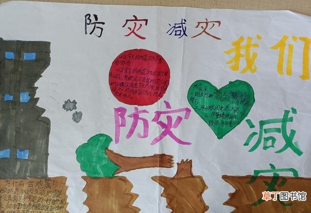 简单又漂亮的防震减灾图 防震减灾的手抄报