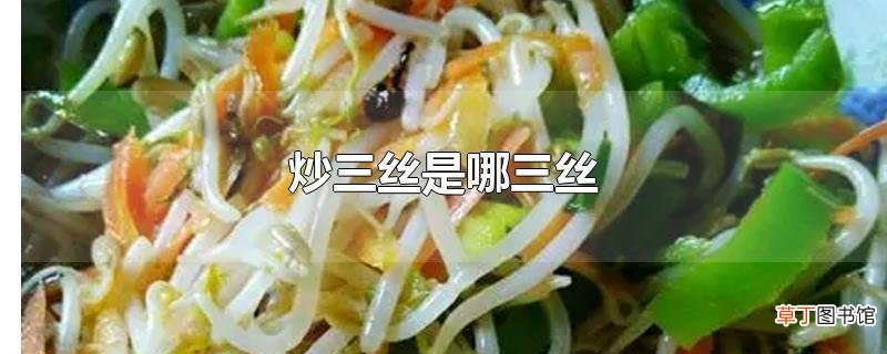 炒三丝是哪三丝