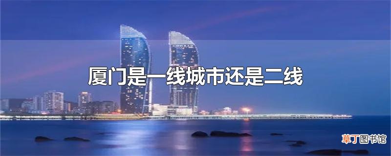 厦门是一线城市还是二线