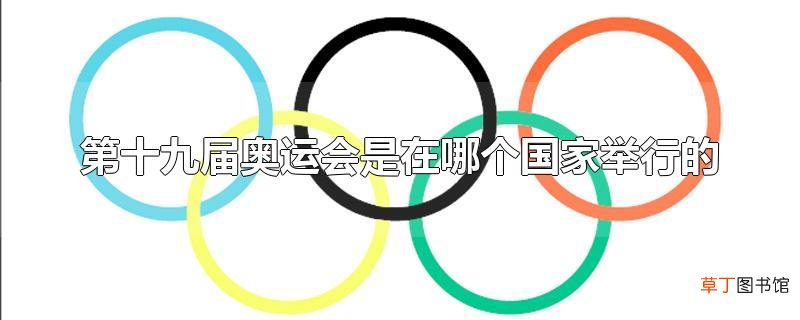 第十九届奥运会是在哪个国家举行的